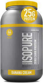 Isopure Banana Cream  Zero Carb Whey Protein Isolate Nature's Best - 3 lbs