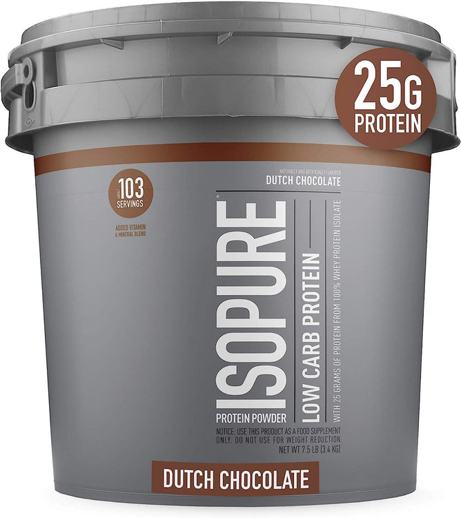 isopure dutch chocolate, 7.5 lbs, isopure dutch chocolate
